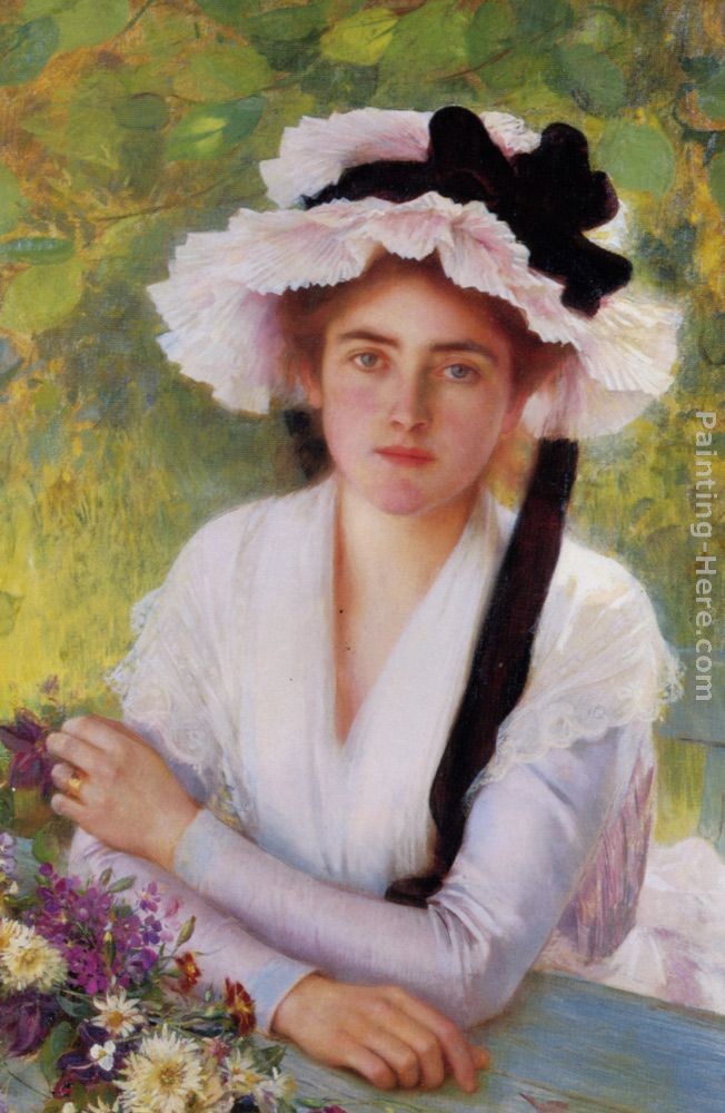 Albert Lynch In The Garden